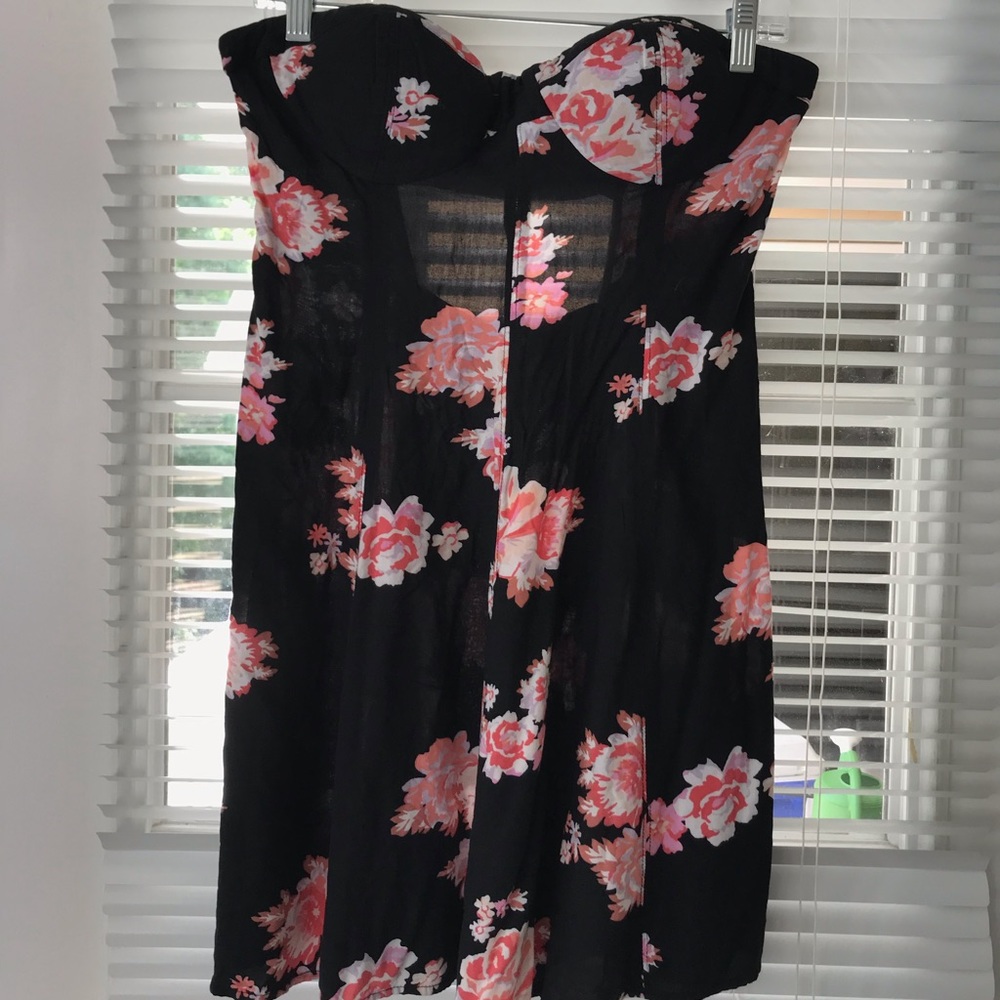 Black Floral American Eagle Dress